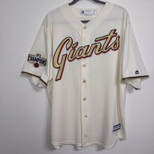RARE Majestic San Francisco Giants 2014 Ring Gold Jersey Posey XL World Series